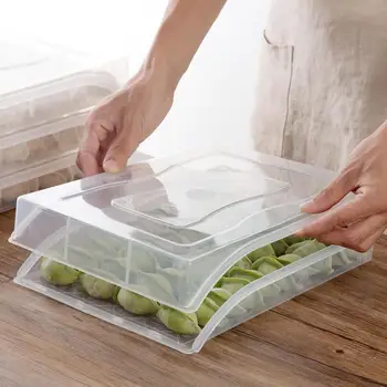 Plastic Kitchen Containers Dumplings Storage Containers Box Refrigerator Organizer PP Clear Case with Lid Keep Food Fresh
Plastic Kitchen Containers Dumplings Storage Containers Box Refrigerator Organizer PP Clear Case with Lid Keep Food Fresh