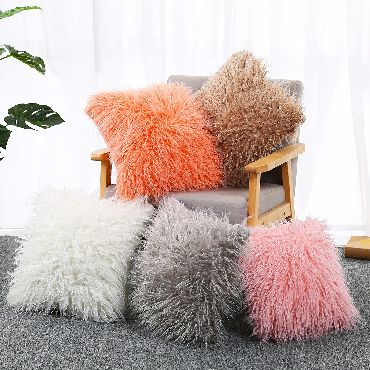 Pillow Case 45*45 Plush Throw Pillows Pillowcases Ins Style Fluffy Fur Cushion Cover Solid Colour Square Cushion Home Decorative
Pillow Case 45*45 Plush Throw Pillows Pillowcases Ins Style Fluffy Fur Cushion Cover Solid Colour Square Cushion Home Decorative