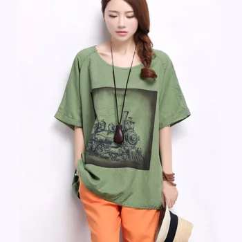 Women Summer Fashion Korea Style Round Neck Cotton Linen Slim Fit T-shirts Office Lady Casual Loose Tee Short Sleeve T-shirts
Women Summer Fashion Korea Style Round Neck Cotton Linen Slim Fit T-shirts Office Lady Casual Loose Tee Short Sleeve T-shirts