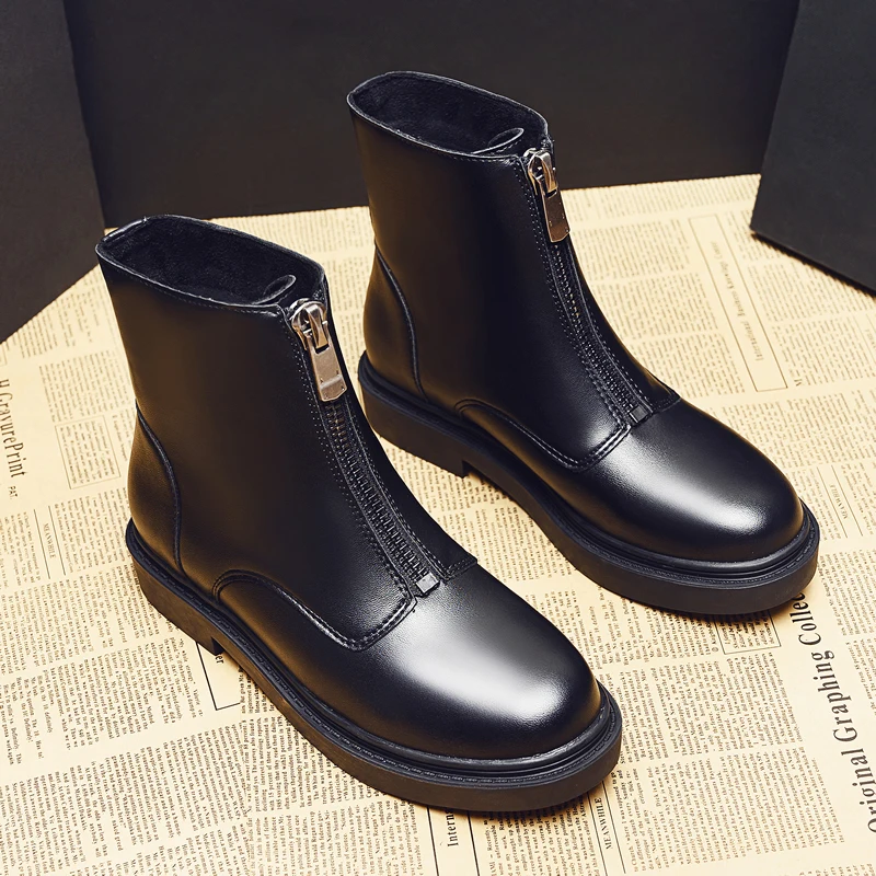 new design women luxury fashion chelsea boots black genuine leather autumn winter shoes platform elegant girls ankle bota zapato 
new design women luxury fashion chelsea boots black genuine leather autumn winter shoes platform elegant girls ankle bota zapato