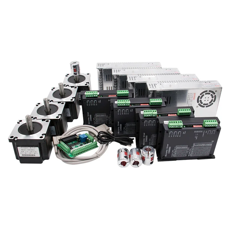 4 Axis CNC kit Nema 34 1230Oz-in/5.6A 8.5N Stepper Motor & 80VDC 256 Microstep motor driver CW8060 SP for CNC Milling Machine
4 Axis CNC kit Nema 34 1230Oz-in/5.6A 8.5N Stepper Motor & 80VDC 256 Microstep motor driver CW8060 SP for CNC Milling Machine