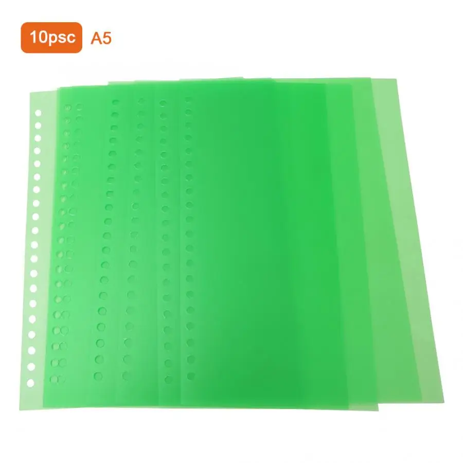 10PCS A4 / A5 / B5 Transparent PP Binding Film Cover Puncher Document Folders Ket 5 colors
10PCS A4 / A5 / B5 Transparent PP Binding Film Cover Puncher Document Folders Ket 5 colors