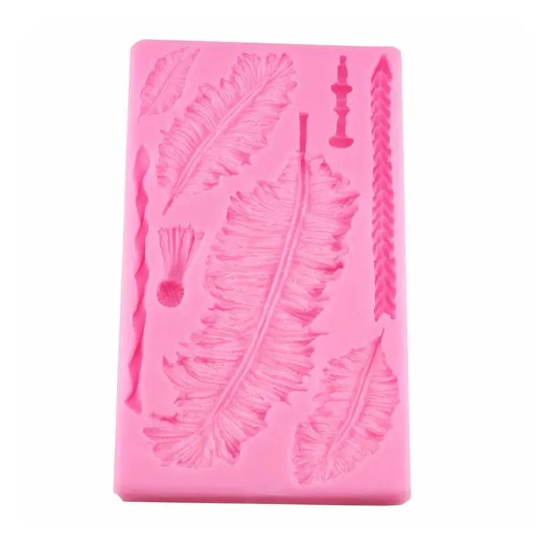 3D Big Feathers Silicone Mold Fondant Cake Decorating Tools Candy Chocolate Mold for kitchen accessories
3D Big Feathers Silicone Mold Fondant Cake Decorating Tools Candy Chocolate Mold for kitchen accessories