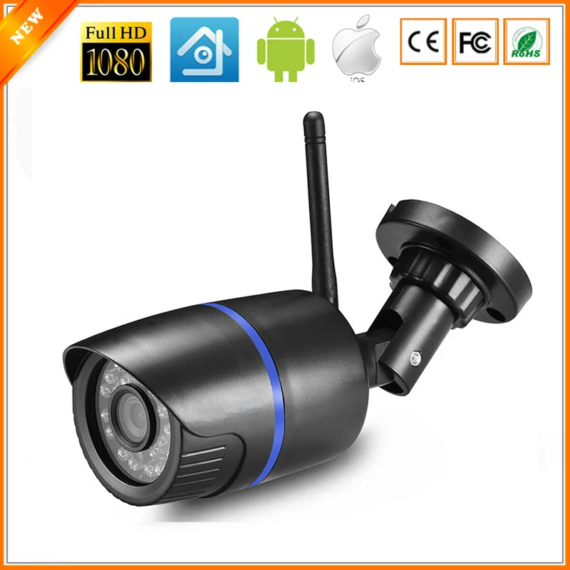 WIFI IP Camera Audio Record 1080P HD Network 2.0MP Wireless Camera Onvif Night Vision Waterproof Camera TF Card Storage
WIFI IP Camera Audio Record 1080P HD Network 2.0MP Wireless Camera Onvif Night Vision Waterproof Camera TF Card Storage