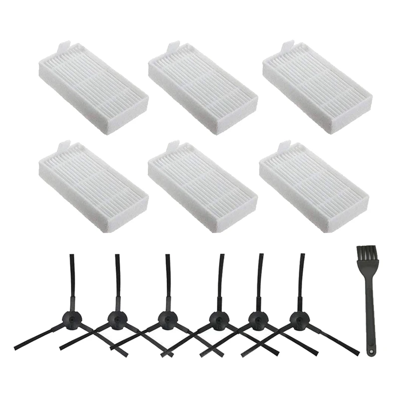Replacement Accessories for ILIFE V3S V5 V5S V5S Pro Robot Vacuum Cleaner,6x Filters + 6x Side Brushes(Left+Right) 
Replacement Accessories for ILIFE V3S V5 V5S V5S Pro Robot Vacuum Cleaner,6x Filters + 6x Side Brushes(Left+Right)