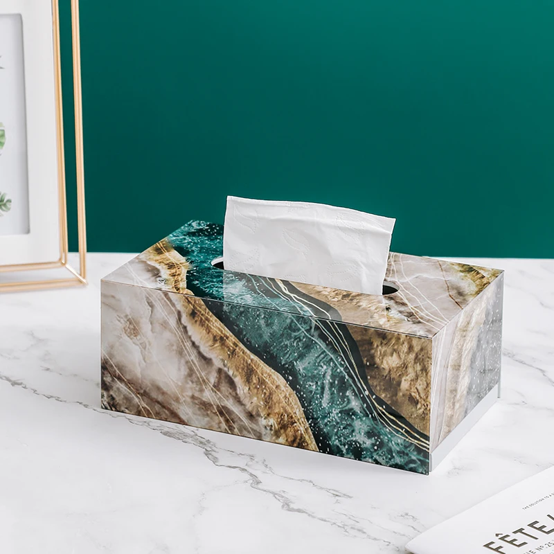 Nordic Marble Pattern Acrylic Tissue Box Desktop Washroom Napkin Paper Towel Box Luxurious Box Cover Office Hotel Home Decor
Nordic Marble Pattern Acrylic Tissue Box Desktop Washroom Napkin Paper Towel Box Luxurious Box Cover Office Hotel Home Decor