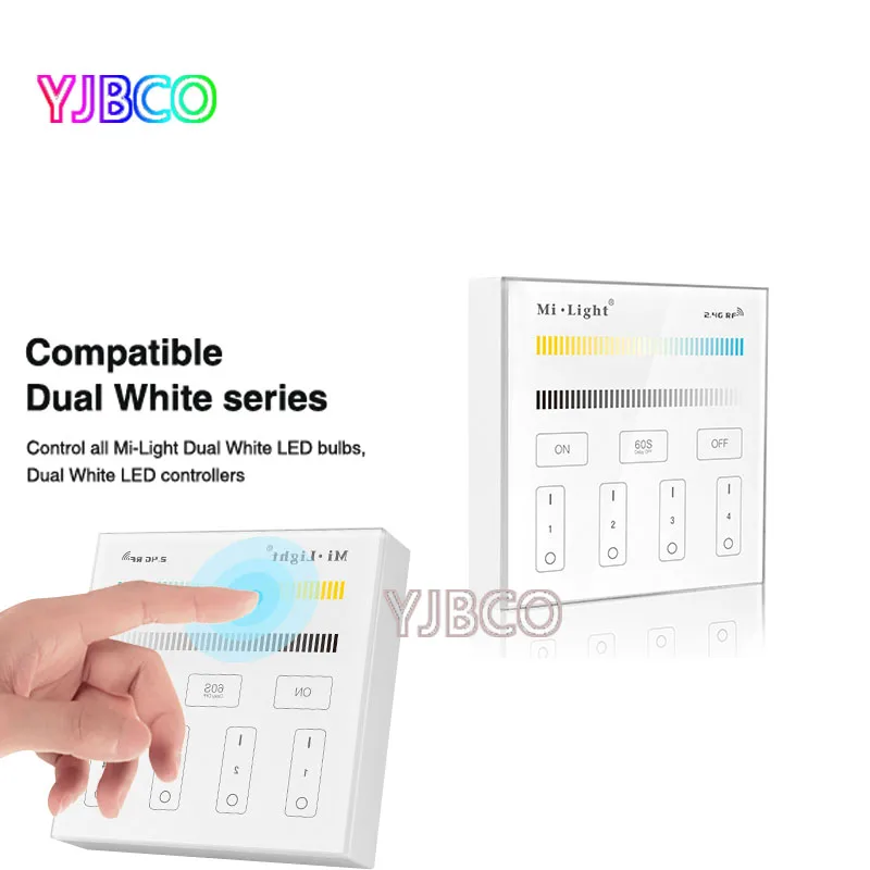 Milight 4-Zone B2 led dimmer CCT Adjust Panel Remote Controller color temperature brightness dimmer for led strip light
Milight 4-Zone B2 led dimmer CCT Adjust Panel Remote Controller color temperature brightness dimmer for led strip light