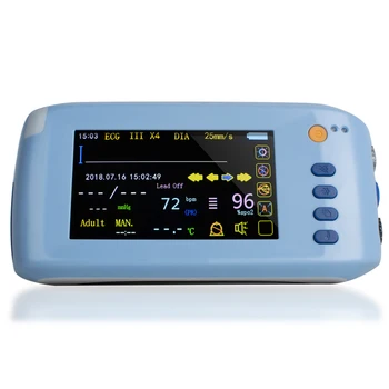 Handheld 6-Parameter Vital sign Monitor Patient Monitor ECG NIBP Spo2 Pulse Rate Temperature RPM-8000B
Handheld 6-Parameter Vital sign Monitor Patient Monitor ECG NIBP Spo2 Pulse Rate Temperature RPM-8000B