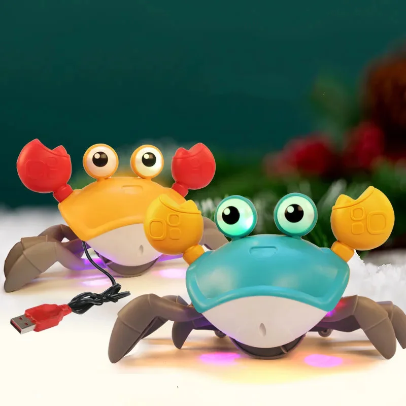 Hot Electric Inductive Sounding Flashing Crab Toy Baby Portable Smooth Music Chargeable Kids Family Interaction Toys
Hot Electric Inductive Sounding Flashing Crab Toy Baby Portable Smooth Music Chargeable Kids Family Interaction Toys