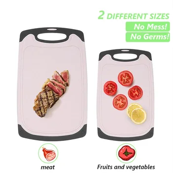 2pcs/set Chopping Blocks for Vegetable Fruit Kitchen Cutting Boards Antibacterial Chopping Board Multifunction Heat Resistant 
2pcs/set Chopping Blocks for Vegetable Fruit Kitchen Cutting Boards Antibacterial Chopping Board Multifunction Heat Resistant