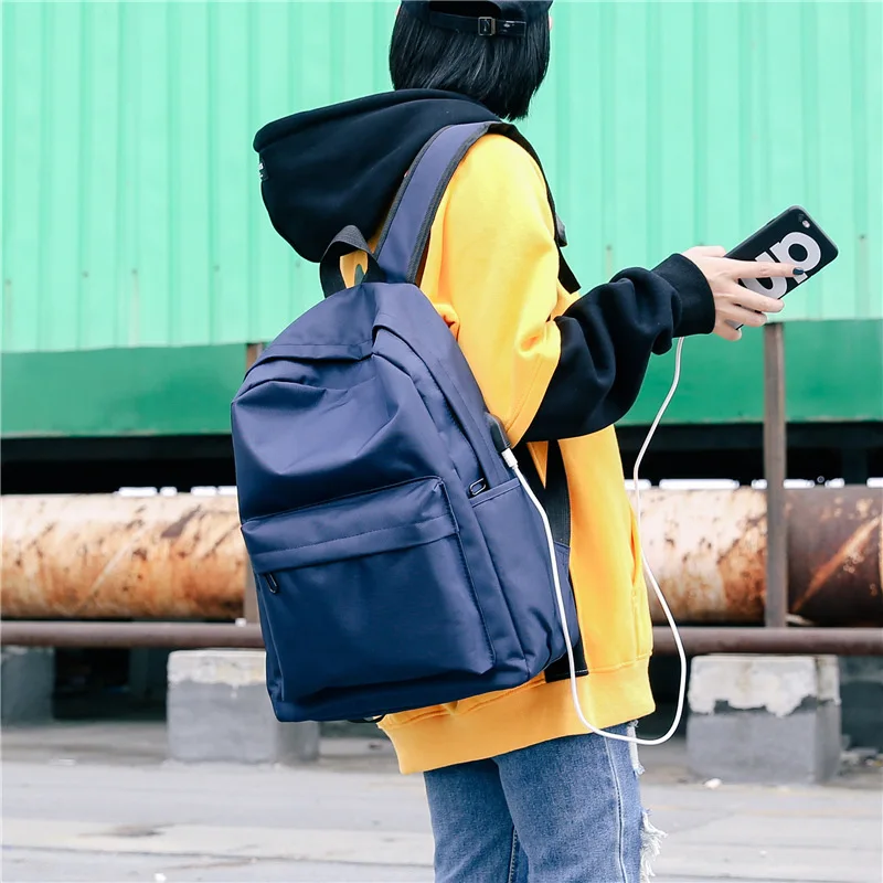 School Bag Men And Women Students Korean-style Large Capacity Travel Couples Backpack USB Jack Oxford Backpack
School Bag Men And Women Students Korean-style Large Capacity Travel Couples Backpack USB Jack Oxford Backpack