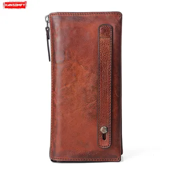 Genuine Leather Multi-function Men Hand Long Wallet Card Holder Purse Large Capacity Handbag Multi-card Clutch Bags Original
Genuine Leather Multi-function Men Hand Long Wallet Card Holder Purse Large Capacity Handbag Multi-card Clutch Bags Original