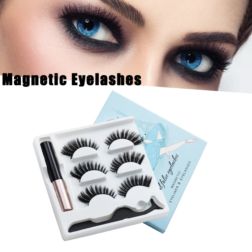 3 Pairs Magnetic Eyelashes set Magnet Liquid Eyeliner& Magnetic Lashes & Tweezer Set Waterproof Long Lasting Eyelash Extension
3 Pairs Magnetic Eyelashes set Magnet Liquid Eyeliner& Magnetic Lashes & Tweezer Set Waterproof Long Lasting Eyelash Extension