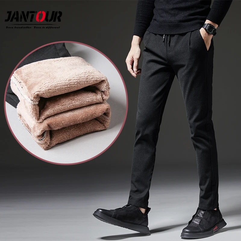 Pants Men Autumn Winter Men Fleece Pants 2020 New Casual Male Pant Straight Trousers Business Fashion Black Pants Man Size 28-38 
Pants Men Autumn Winter Men Fleece Pants 2020 New Casual Male Pant Straight Trousers Business Fashion Black Pants Man Size 28-38