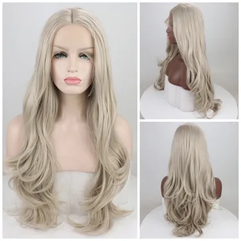 Ash Blonde/Purple /Yellow/Blue Wig Long Wavy Synthetic Lace Front Wig Glueless Heat Resistant Fiber Wigs For Women Baby Hair
Ash Blonde/Purple /Yellow/Blue Wig Long Wavy Synthetic Lace Front Wig Glueless Heat Resistant Fiber Wigs For Women Baby Hair