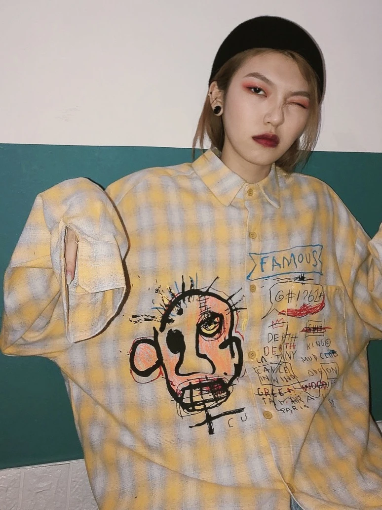 Autumn 2019 New Classic Chinese Style Element Text Printing Loose BF Long Sleeve Shirt Hip-hop shirts
Autumn 2019 New Classic Chinese Style Element Text Printing Loose BF Long Sleeve Shirt Hip-hop shirts