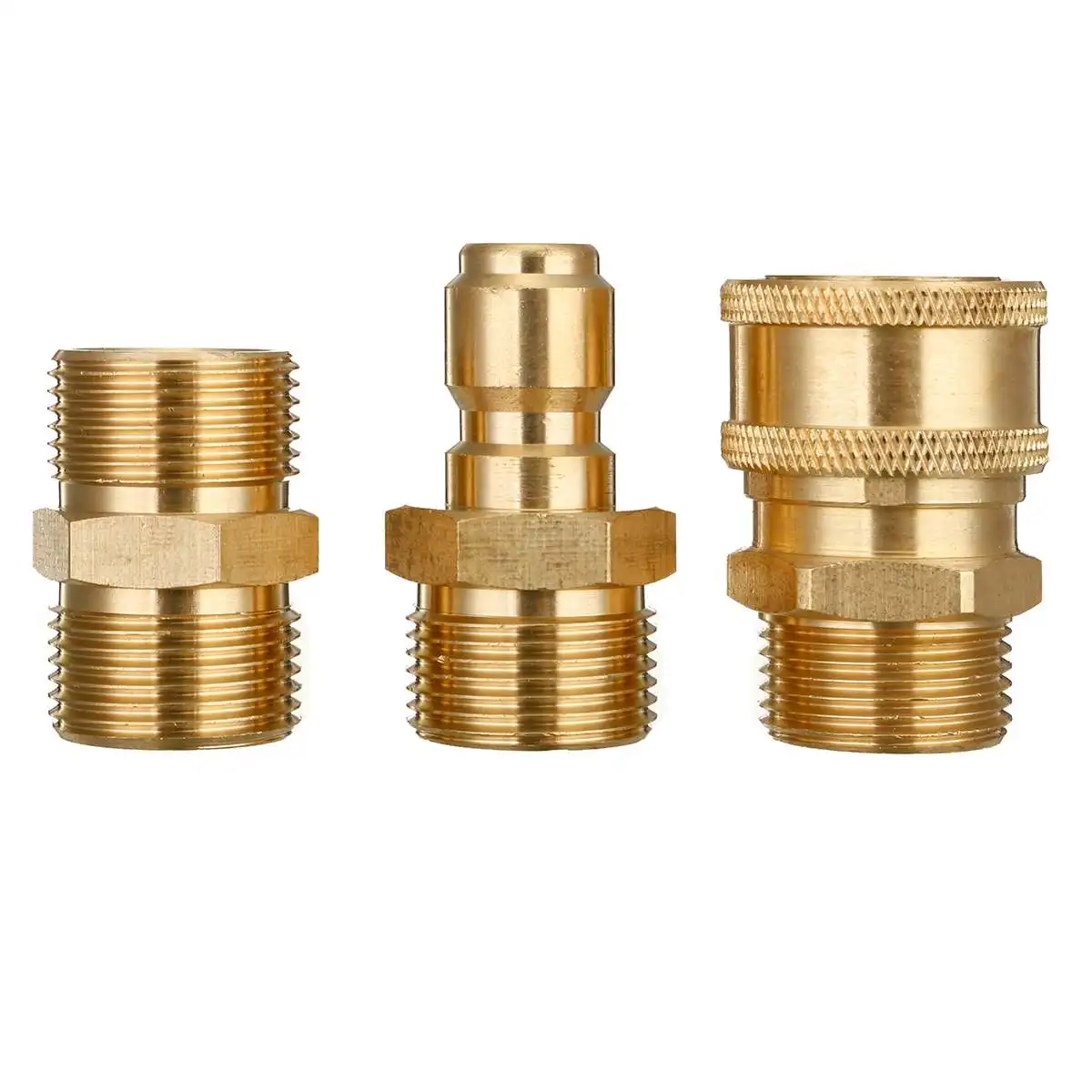 22mm 3PCS M22 To 3/8 Quick Release Pressure Washer Hose Coupling fitting Connector Replacement Garden Tool
22mm 3PCS M22 To 3/8 Quick Release Pressure Washer Hose Coupling fitting Connector Replacement Garden Tool