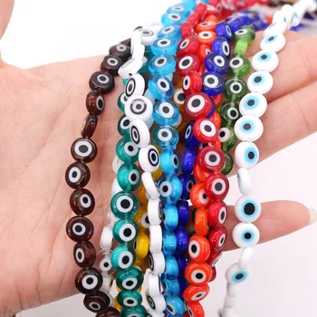 8mm Multicolor Round Flat Shape Evil Eye Beads Lampwork Glazed Glass Beads for Bracelet Necklace DIY Jewelry Making Wholesale
8mm Multicolor Round Flat Shape Evil Eye Beads Lampwork Glazed Glass Beads for Bracelet Necklace DIY Jewelry Making Wholesale