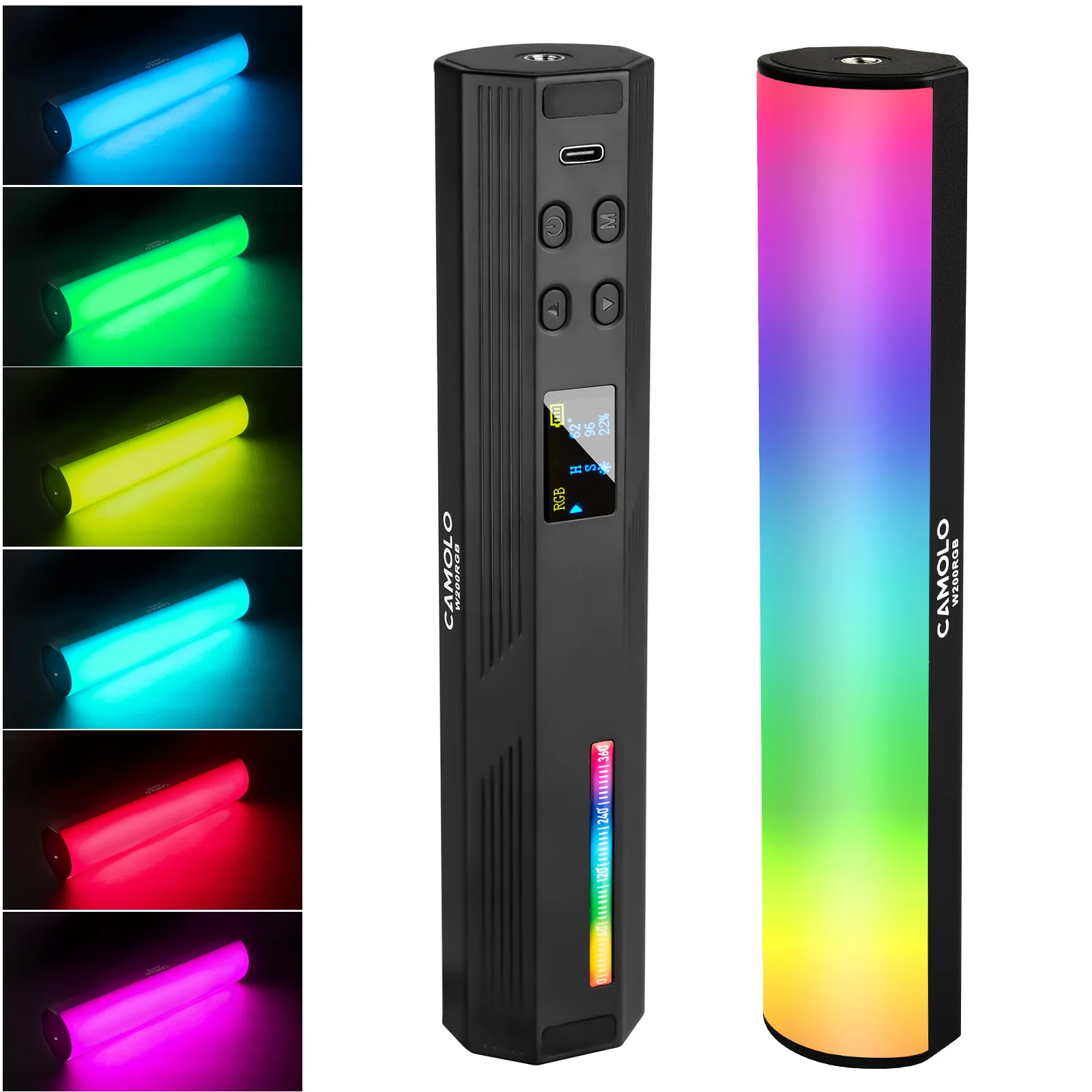 W200 LED RGB soft light Tube Light Handheld Photography Stick Creative Video Fill Handheld Sutefoto Handheld Led Light Stick
W200 LED RGB soft light Tube Light Handheld Photography Stick Creative Video Fill Handheld Sutefoto Handheld Led Light Stick
