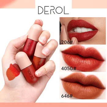 DEROL 3 Sticks 3-Color Lipstick Makeup Set Matte Capsule-shape Portable Lip Makeup Gloss Waterproof Matte Lipsticks 3x5ml
DEROL 3 Sticks 3-Color Lipstick Makeup Set Matte Capsule-shape Portable Lip Makeup Gloss Waterproof Matte Lipsticks 3x5ml