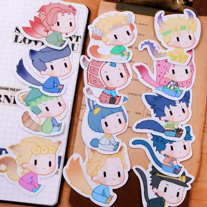 13pcs JoJos Bizarre Adventure Stickers Crafts Scrapbooking Stickers Book Student Label Decorative Sticker Stationery
13pcs JoJos Bizarre Adventure Stickers Crafts Scrapbooking Stickers Book Student Label Decorative Sticker Stationery