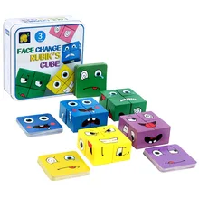 Children Wooden Expression Blocks Educational Board Game Face Changing Matching Puzzle Thinking Logic Toys Geometry Jigsaw
Children Wooden Expression Blocks Educational Board Game Face Changing Matching Puzzle Thinking Logic Toys Geometry Jigsaw