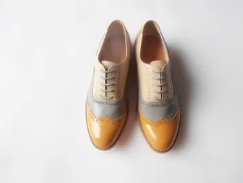 with handmade shoes Brock beef tendon mosaic banquet retro couple shoes
with handmade shoes Brock beef tendon mosaic banquet retro couple shoes