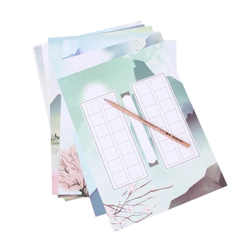 Four Seasons Are Picturesque Series Calligraphy Works Letter Paper Water Drawing Ancient Ink Style Letter Paper 16 pcs
Four Seasons Are Picturesque Series Calligraphy Works Letter Paper Water Drawing Ancient Ink Style Letter Paper 16 pcs