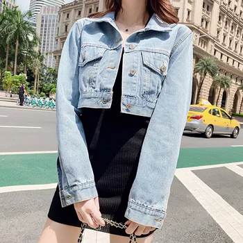 2020 Autumn Women's Ins Popular High Waist Denim Jacket Short Paragraph Wild Small Clothes
2020 Autumn Women's Ins Popular High Waist Denim Jacket Short Paragraph Wild Small Clothes