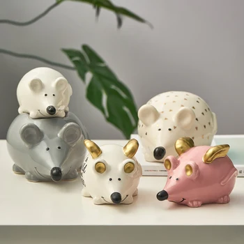 Nordic Mouse Piggy Bank Ceramics Coin Bank Money Box Figurines Coin Box Saving Money Modern Home Decoration Coins Storage Box
Nordic Mouse Piggy Bank Ceramics Coin Bank Money Box Figurines Coin Box Saving Money Modern Home Decoration Coins Storage Box