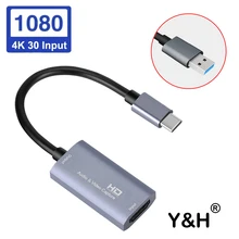HDMI-compatible to USB-C Video Capture Card HD 1080P Type C to HD-MI Video Capture Board Game Record Live Streaming Broadcast
HDMI-compatible to USB-C Video Capture Card HD 1080P Type C to HD-MI Video Capture Board Game Record Live Streaming Broadcast