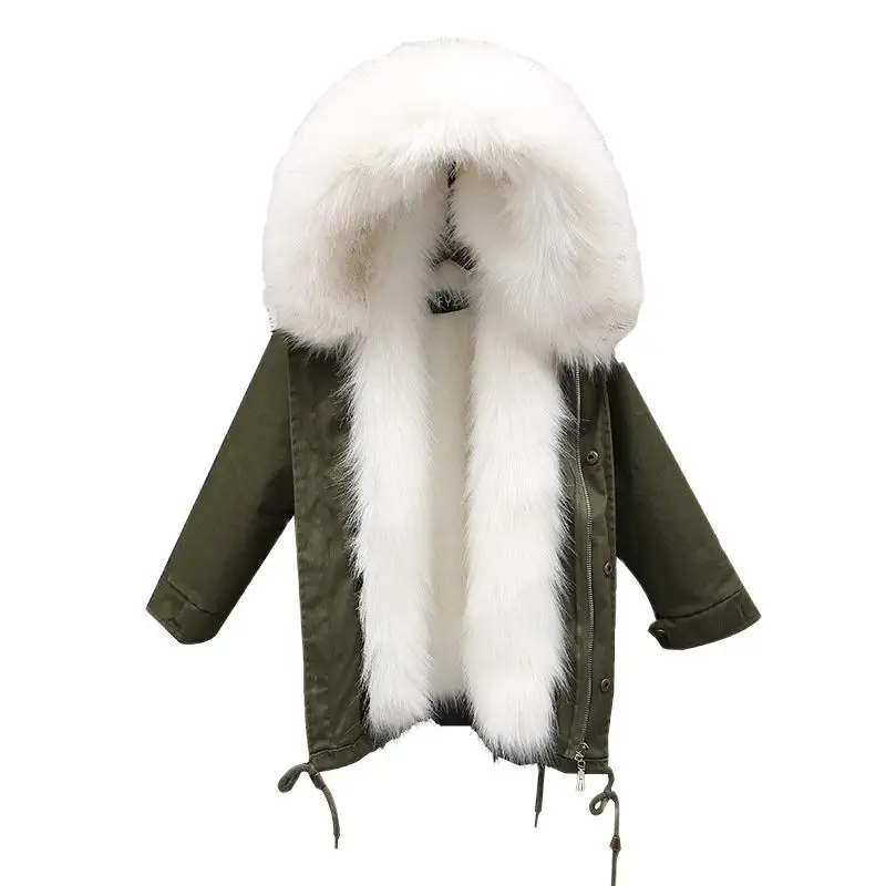 New Fashion Women Winter Clothes Female Fur Collar with Fox Fur Liner The Long Padded Coat Faux Fur Coat Hooded Overcoat
New Fashion Women Winter Clothes Female Fur Collar with Fox Fur Liner The Long Padded Coat Faux Fur Coat Hooded Overcoat