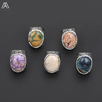 Beautiful Women Oval Coral Jades Open Ring Adjustable,Paved Rhinestone Flower Fossils Silvery Ring Jewelry For Women YT-152AMAJ
Beautiful Women Oval Coral Jades Open Ring Adjustable,Paved Rhinestone Flower Fossils Silvery Ring Jewelry For Women YT-152AMAJ