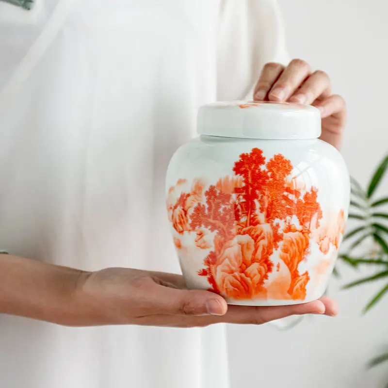 Landscape Pattern Tea Coffee Sealed Cans Kitchen Food Stash Jar Snacks Dry Fruit Storage Box QualityPorcelain Spices Powder Tank
Landscape Pattern Tea Coffee Sealed Cans Kitchen Food Stash Jar Snacks Dry Fruit Storage Box QualityPorcelain Spices Powder Tank