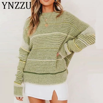 YNZZU 2019 Winter Mohair Warm Knitted Sweater Women Striped Batwing Sleeve Loose Female Pullover Autumn Soft Jumper AT328
YNZZU 2019 Winter Mohair Warm Knitted Sweater Women Striped Batwing Sleeve Loose Female Pullover Autumn Soft Jumper AT328