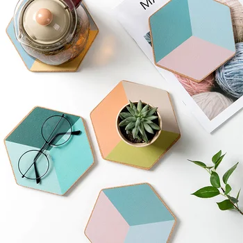 Creative Geometric Coaster Soft Wooden Placemat Candy Colorful Table Mat Insulation Anti-hot Pot Bowl Mat Plate Kitchen Decor
Creative Geometric Coaster Soft Wooden Placemat Candy Colorful Table Mat Insulation Anti-hot Pot Bowl Mat Plate Kitchen Decor