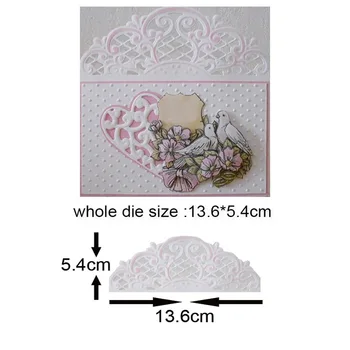Lace Metal Cutting Dies Scrapbooking Greeting Card edge Lace for Album Paper DIY Gift Cards Decor Embossing Mold Dies New 2020
Lace Metal Cutting Dies Scrapbooking Greeting Card edge Lace for Album Paper DIY Gift Cards Decor Embossing Mold Dies New 2020