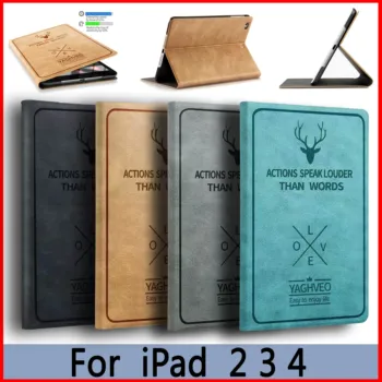 ZAIWJ Deer Retro Pattern Case for iPad 2 3 4 Smart Sleep Auto Wake Up Flip Case 3D Relief cover Leather Stand shell
ZAIWJ Deer Retro Pattern Case for iPad 2 3 4 Smart Sleep Auto Wake Up Flip Case 3D Relief cover Leather Stand shell