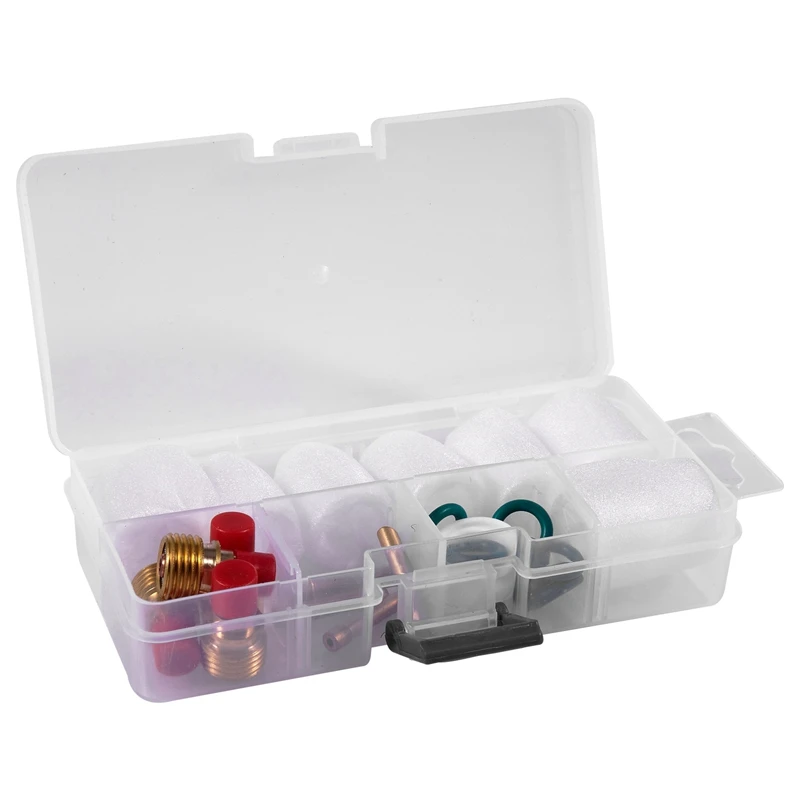 26pcs TIG Welding Accessories Welding Torch Clamp Slot Cup Glass Seal Ring for WP-9/20/25 Welding Torch Power Tool Accessories
26pcs TIG Welding Accessories Welding Torch Clamp Slot Cup Glass Seal Ring for WP-9/20/25 Welding Torch Power Tool Accessories