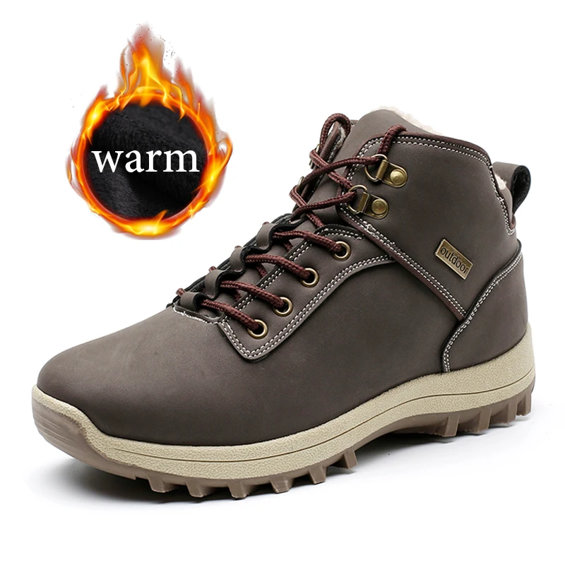 GINITA Retro Martin Boots For Men Winter Fur Plush Warm Snow Boots PU Leather Waterproof Thick Bottom Anti-Slip Short Boots
GINITA Retro Martin Boots For Men Winter Fur Plush Warm Snow Boots PU Leather Waterproof Thick Bottom Anti-Slip Short Boots