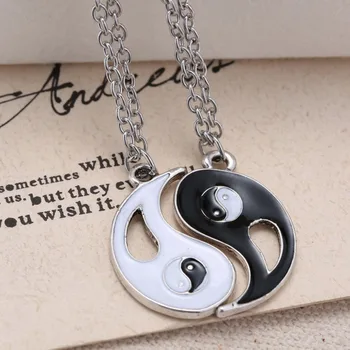 New BFF Charm Pendant Necklaces Eight Diagrams Yin Yang Black And White Best Friends Friendship Couples Lover Valentine Gift
New BFF Charm Pendant Necklaces Eight Diagrams Yin Yang Black And White Best Friends Friendship Couples Lover Valentine Gift