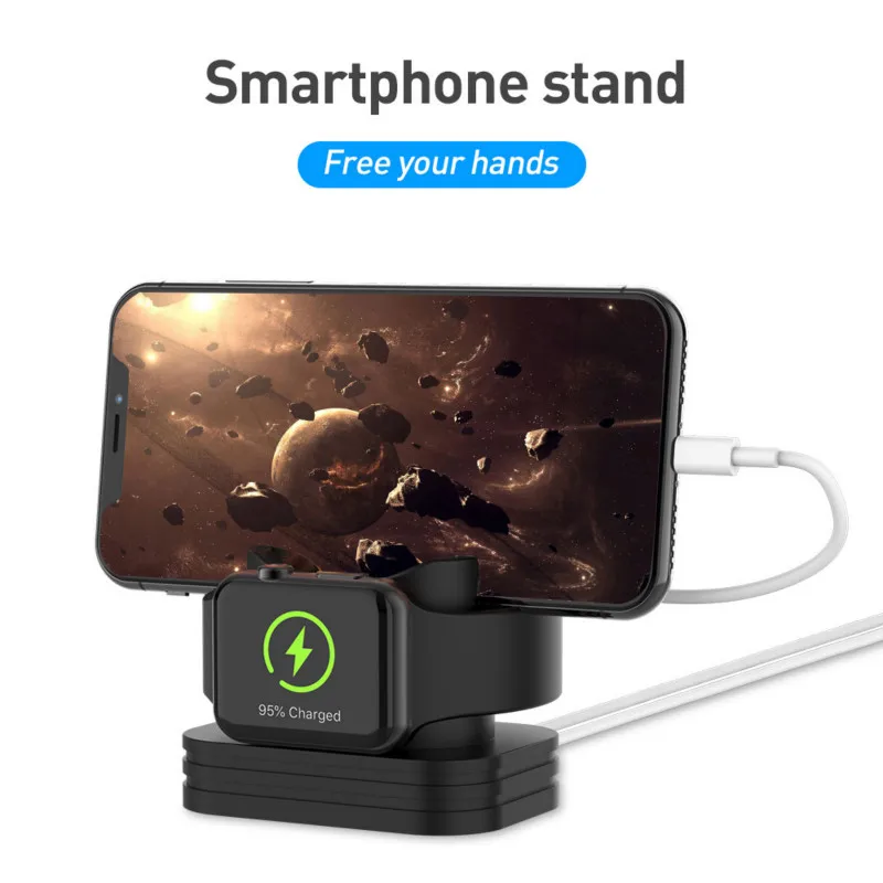 Phone Charger 2 in 1 Wireless charging stand base Desktop Mobile Stand New 2in1 Charging Dock Station bracket For iPhone Watch
Phone Charger 2 in 1 Wireless charging stand base Desktop Mobile Stand New 2in1 Charging Dock Station bracket For iPhone Watch