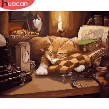 HUACAN Oil Painting By Numbers Cat Hand Painted Paintings Art Gift DIY Pictures By Number Animal Drawing On Canvas Home Decor
HUACAN Oil Painting By Numbers Cat Hand Painted Paintings Art Gift DIY Pictures By Number Animal Drawing On Canvas Home Decor