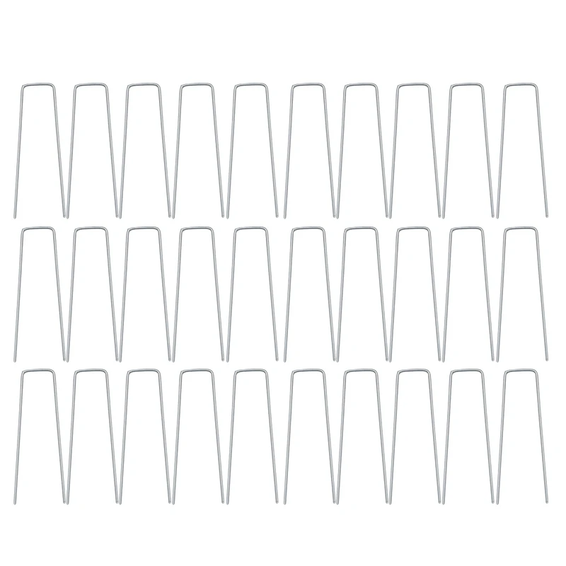 30 Pcs Multifunction U-Shaped Garden Ground Nails Set Pile Nail Turf Fixing Nail Is Used to Fix Weeds, Net, Floor Cloth
30 Pcs Multifunction U-Shaped Garden Ground Nails Set Pile Nail Turf Fixing Nail Is Used to Fix Weeds, Net, Floor Cloth