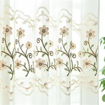 Rural Simple Embroidered Window Tulle For Living Room European Style Design Curtain Fabrics for window Bedroom Drapes MY112#45
Rural Simple Embroidered Window Tulle For Living Room European Style Design Curtain Fabrics for window Bedroom Drapes MY112#45