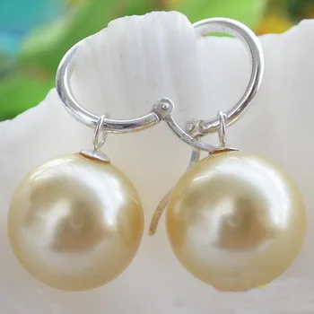 Unique Pearls jewellery Store 16mm Yellow Round Shell Pearl Dangle Earring Charming Women Gift Jewelry Fast Shipping
Unique Pearls jewellery Store 16mm Yellow Round Shell Pearl Dangle Earring Charming Women Gift Jewelry Fast Shipping