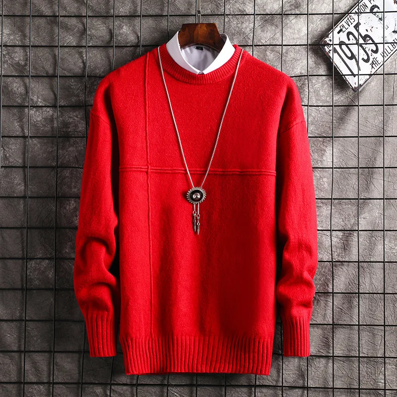 Mens Sweater Winter New White Blue Sweaters O-Neck Pullovers Casual Black Sweater Fashion Long Sleeve Sweater Men Autumn Daily
Mens Sweater Winter New White Blue Sweaters O-Neck Pullovers Casual Black Sweater Fashion Long Sleeve Sweater Men Autumn Daily