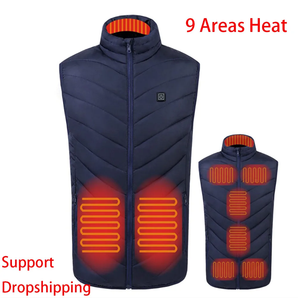 9 Places Heated Vest Men Women Usb Heated Jacket Heating Vest Thermal Hunting Vest chalecos mujer invierno Winter outwear 발열조ë¼
9 Places Heated Vest Men Women Usb Heated Jacket Heating Vest Thermal Hunting Vest chalecos mujer invierno Winter outwear 발열조ë¼