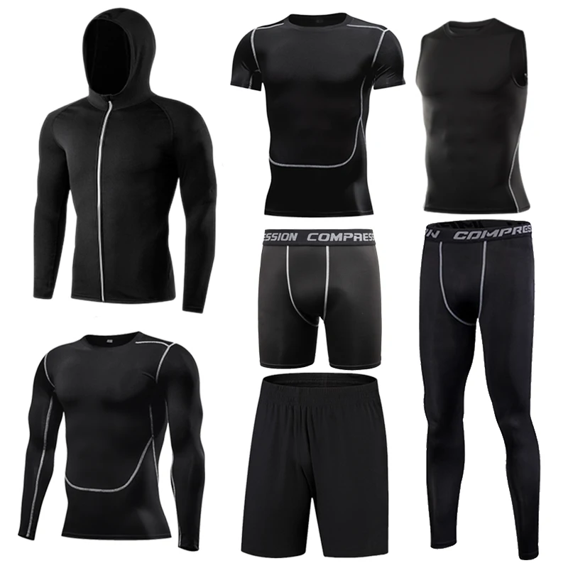 Men's Sports Suit Compression Tracksuit Fitness Gym Clothes for Jogging Suits Running Sportwear Training Exercise Workout Tight
Men's Sports Suit Compression Tracksuit Fitness Gym Clothes for Jogging Suits Running Sportwear Training Exercise Workout Tight