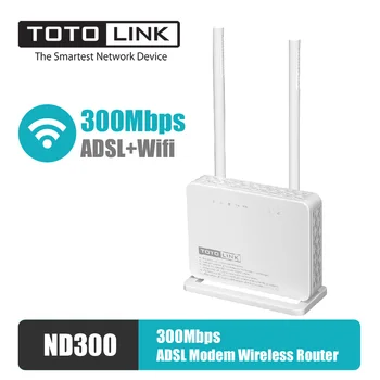 TOTOLINK ND300 ADSL Modem Router 300Mbps Wireless N Router Household Broadband Wifi Router
TOTOLINK ND300 ADSL Modem Router 300Mbps Wireless N Router Household Broadband Wifi Router